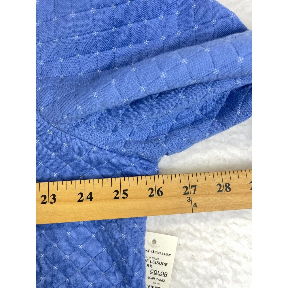 Alfred Dunner Life of Leisure Periwinkle Quilted Zip Front Jacket Petite XL - Picture 4 of 10